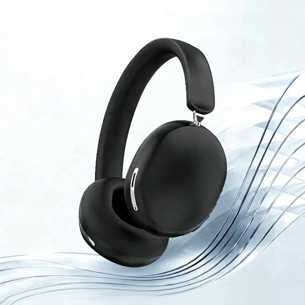 Cuffie Wireless ANC Over-Ear con Padiglioni in Pelle Proteica