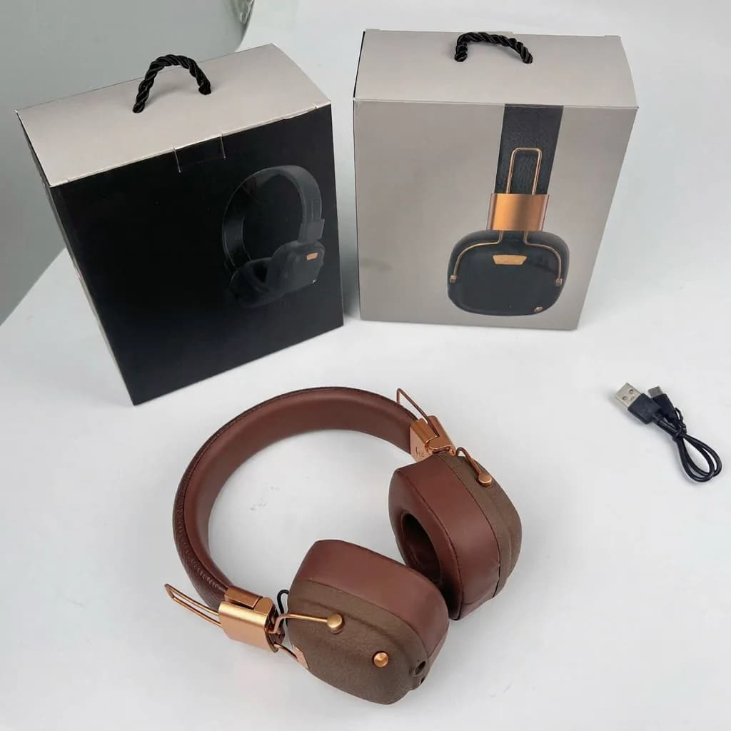 Cuffie Wireless Bluetooth Retro Over-Ear con Modalità Sonore EQ