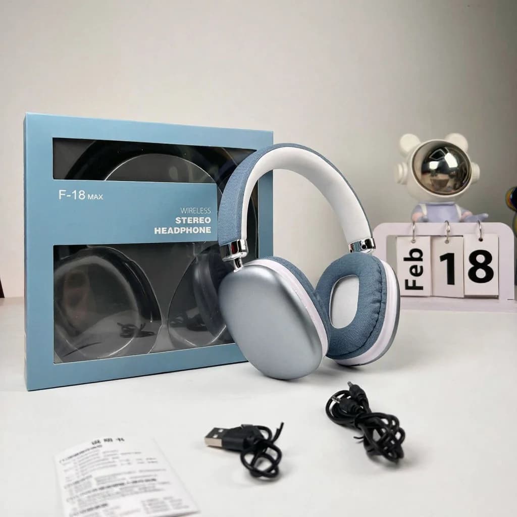 Cuffie Wireless Over-Ear con Bluetooth 5.4 e Lunga Durata della Batteria