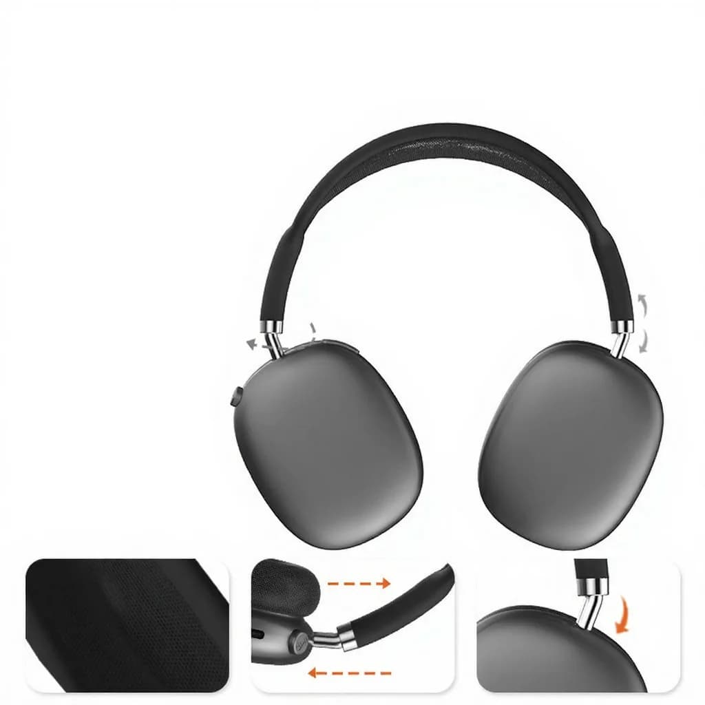 Cuffie Wireless Bluetooth con Radio FM e Slot per Scheda TF