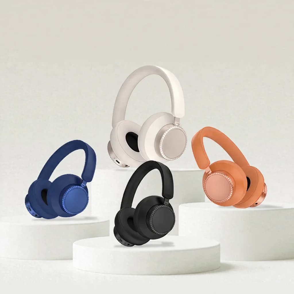 Cuffie Wireless Bluetooth Over-Ear con Cancellazione Attiva del Rumore e Microfono