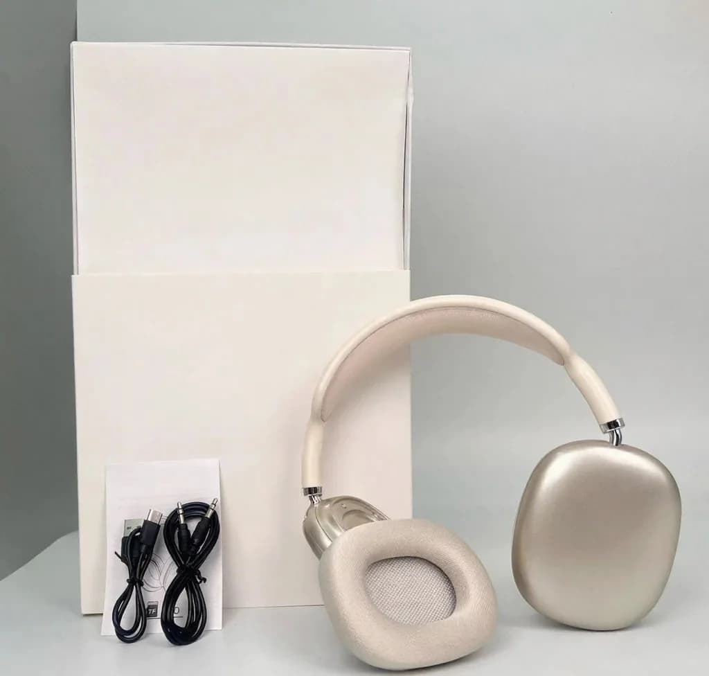 Cuffie Wireless Over-Ear con Coppe Magnetiche e Fascia in Rete