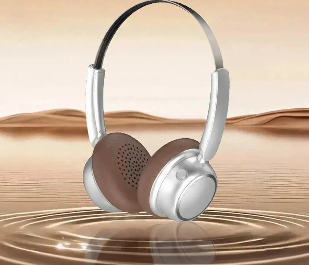 Cuffie Wireless Bluetooth Retro con Archetto in Metallo e Lunga Autonomia