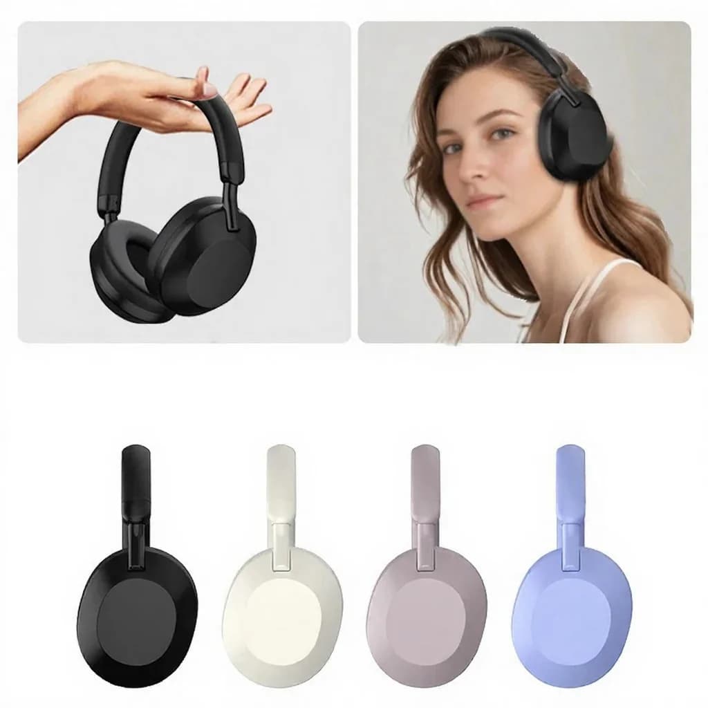 Cuffie Wireless Bluetooth Over-Ear con Cancellazione Attiva del Rumore (ANC)