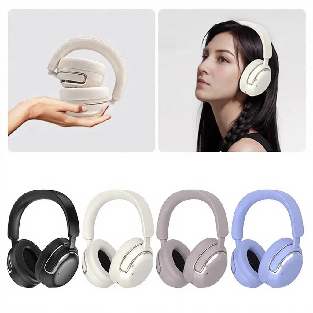 Cuffie Wireless Over-Ear con Cancellazione Attiva del Rumore e Lunga Autonomia