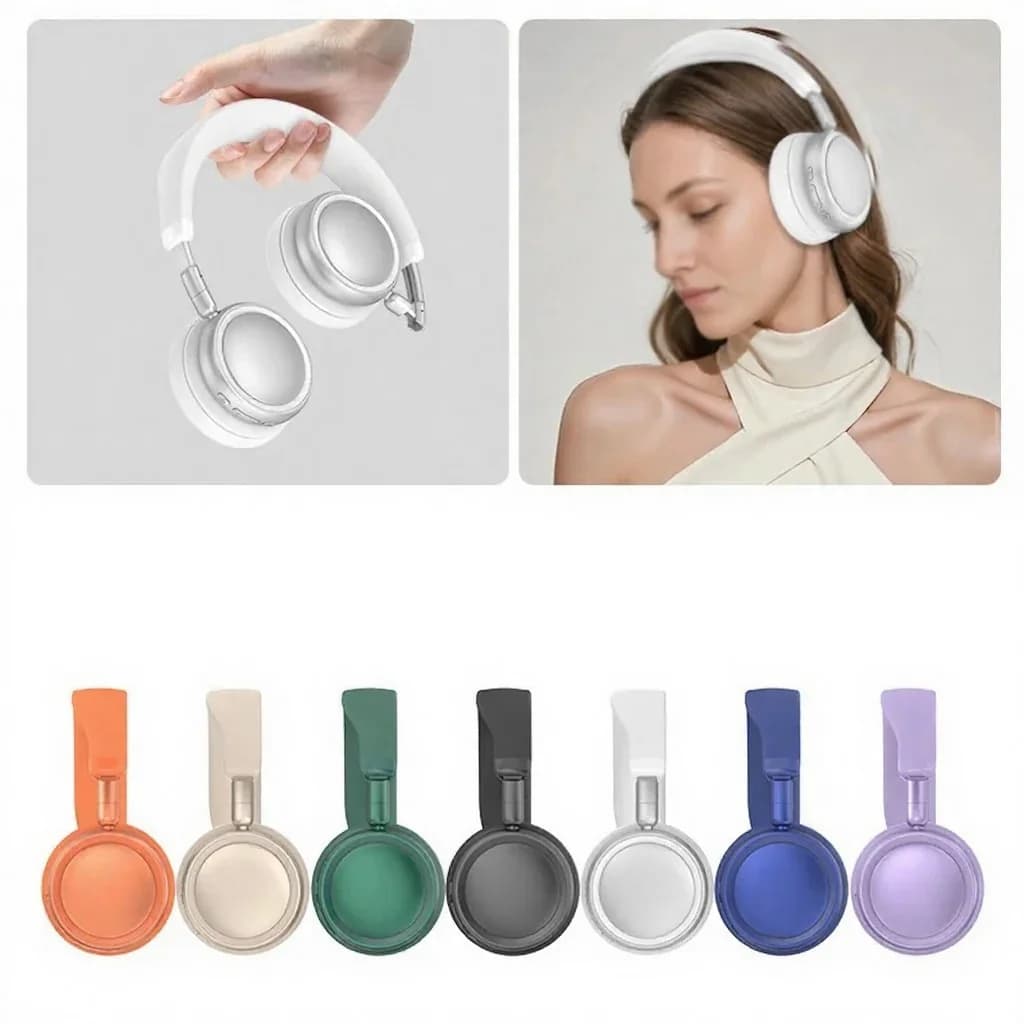 Cuffie Wireless Over-Ear con Cancellazione Attiva del Rumore e Batteria da 35H