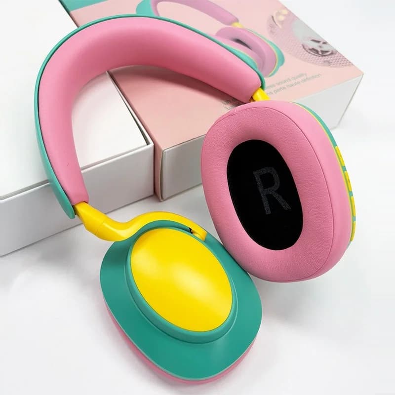 Cuffie Wireless Over-Ear Bluetooth con Microfono, Radio FM, Type-C