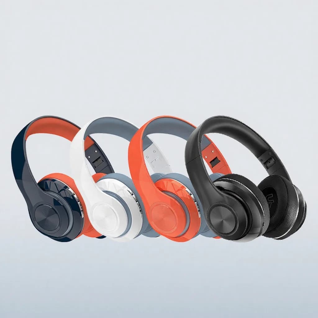 Cuffie Wireless Over-Ear con Radio FM e Slot per Scheda TF