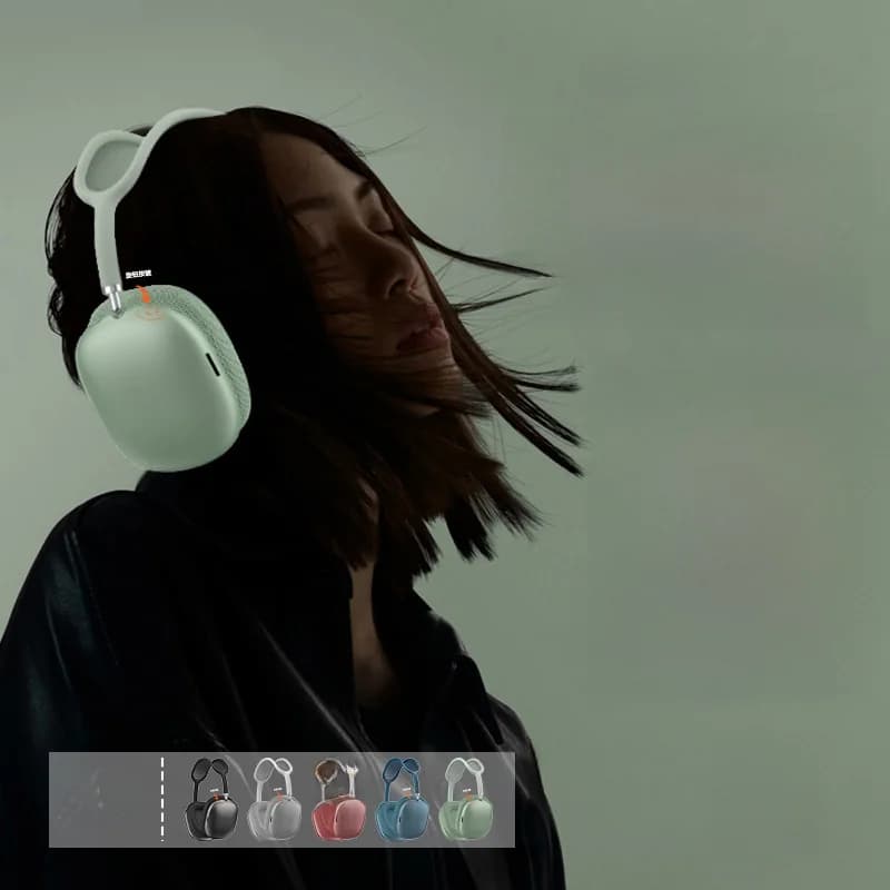 Cuffie Over-Ear Bluetooth 5.4 con Manopola Rotante e Radio FM