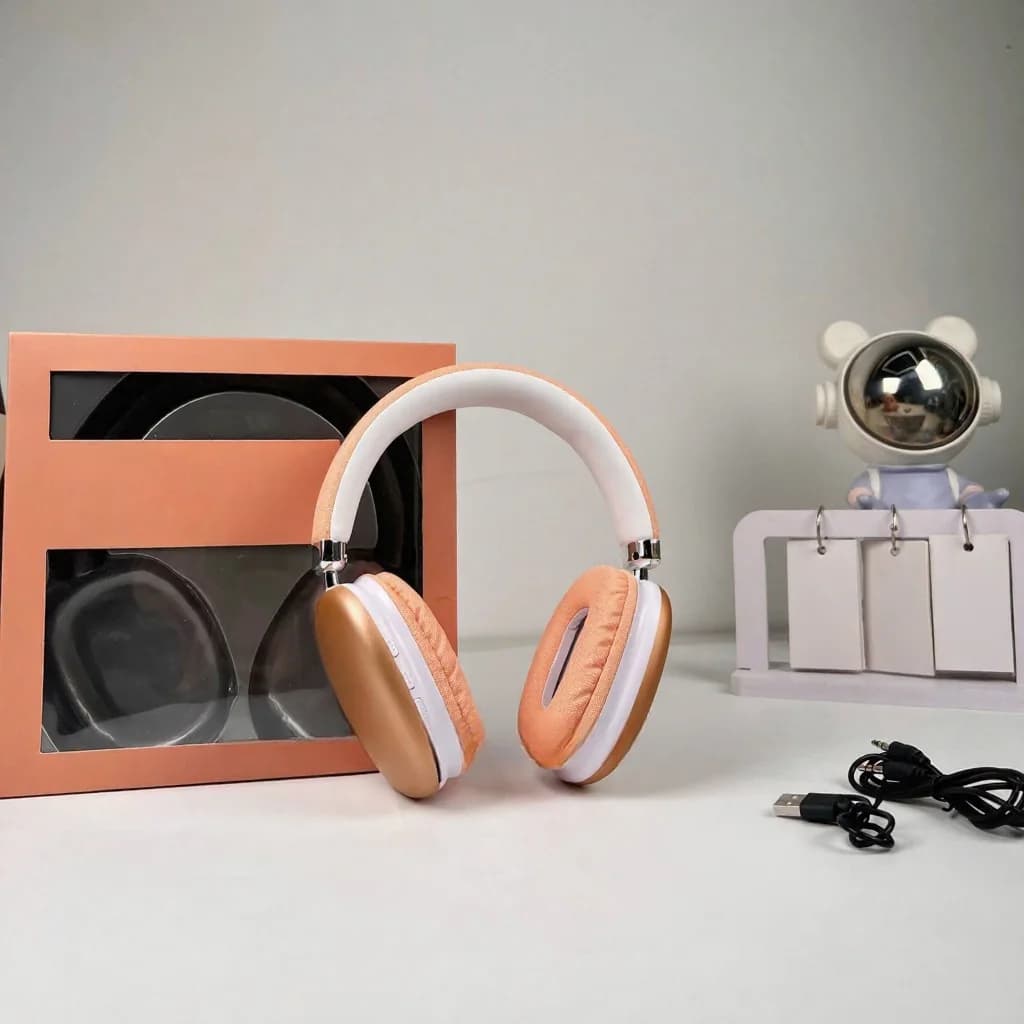 Cuffie Wireless Over-Ear con Bluetooth 5.4 e Lunga Durata della Batteria