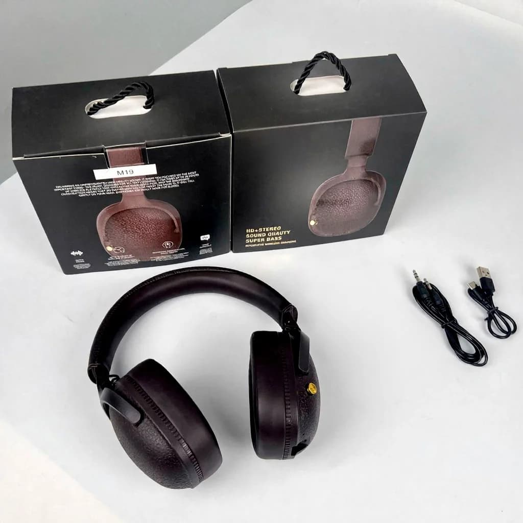 Cuffie Bluetooth Retro Over-Ear Wireless Stereo con Microfono