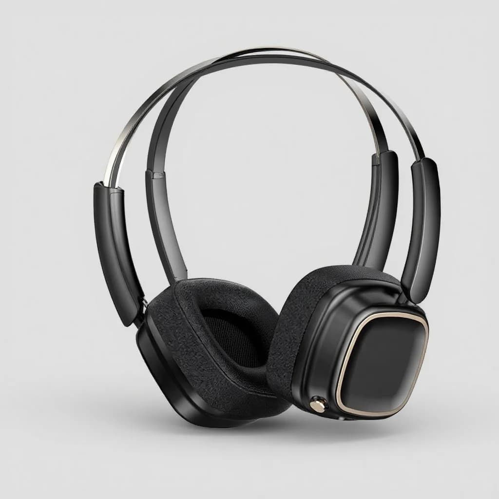 Cuffie Wireless Retro Over-Ear Bluetooth 5.4 Stereo Bass