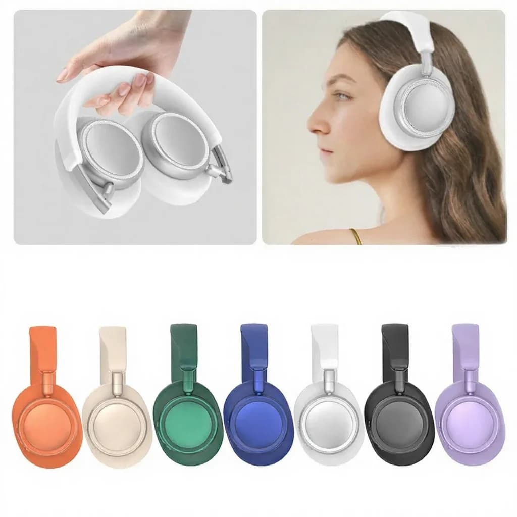 Cuffie Wireless Over-Ear con ANC, Design Pieghevole, 30H di Autonomia