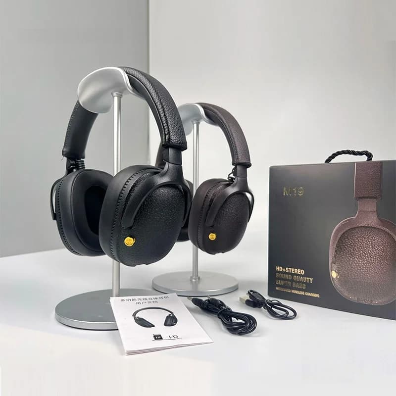 Cuffie Bluetooth Retro Over-Ear Wireless Stereo con Microfono