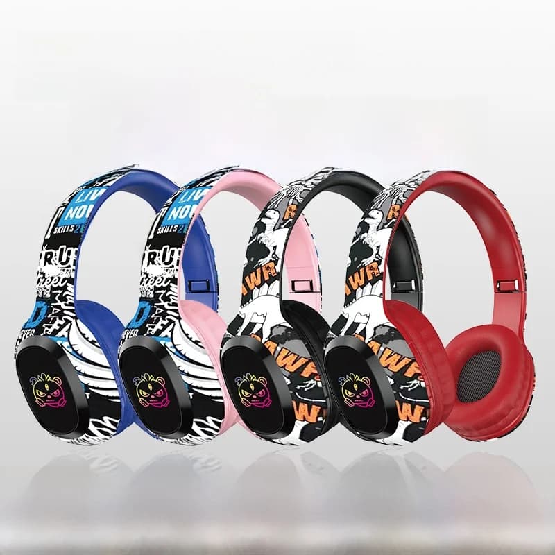 Cuffie Wireless Over-Ear con Slot per Scheda TF e Bluetooth