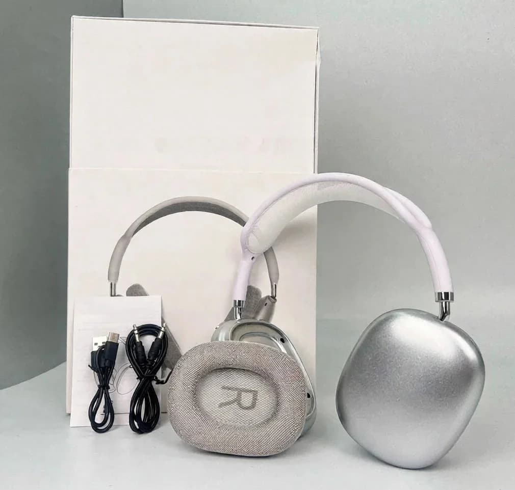 Cuffie Wireless Over-Ear con Padiglioni Magnetici e Archetto in Rete