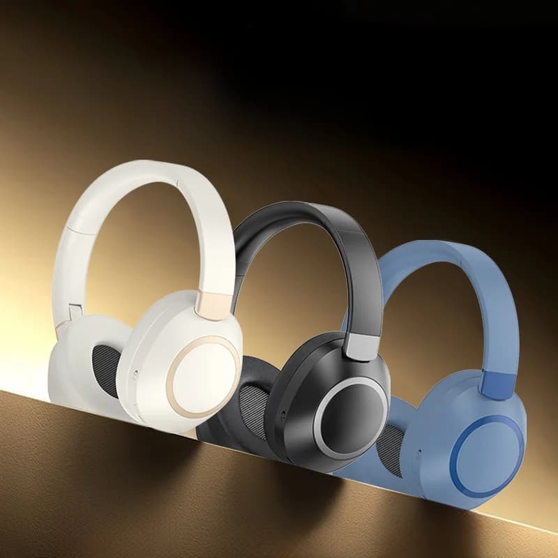 Cuffie Bluetooth Wireless Over-Ear con Cancellazione Attiva del Rumore