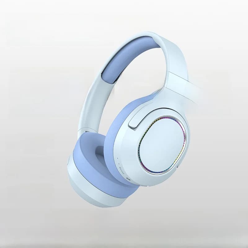 Cuffie Bluetooth Wireless Over-Ear con Luci LED e Radio FM