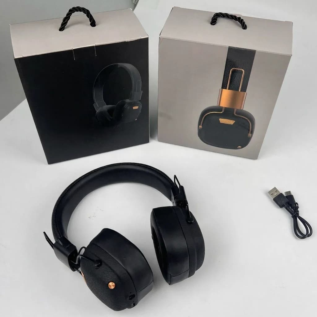 Cuffie Wireless Bluetooth Retro Over-Ear con Modalità Sonore EQ