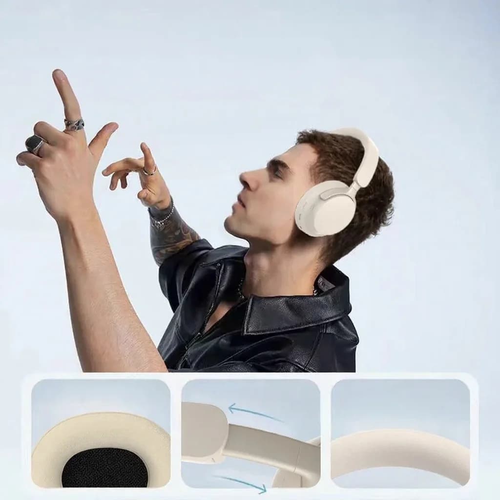 Cuffie Wireless Circumaurali con Radio FM e Lunga Autonomia