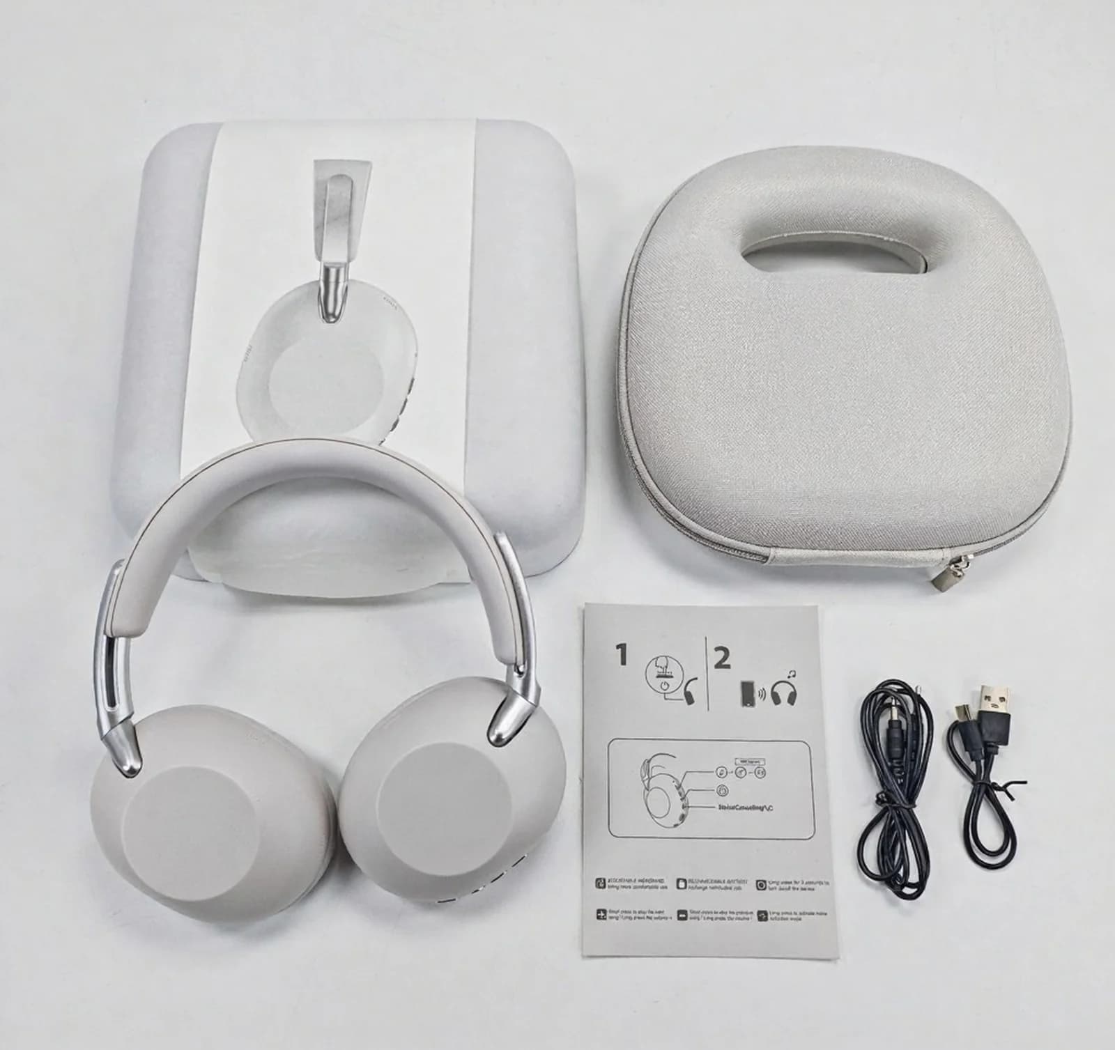 Cuffie Bluetooth Wireless Over-Ear con Cancellazione Attiva del Rumore