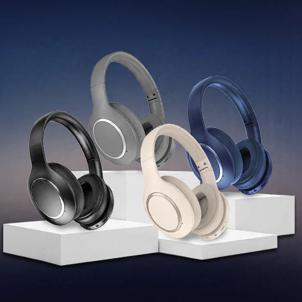 Cuffie Bluetooth Over-Ear con Cancellazione Attiva del Rumore e Lunga Autonomia