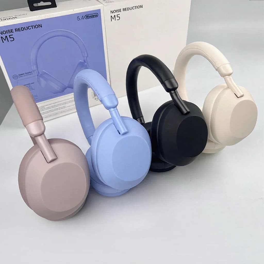 Cuffie Wireless Bluetooth Over-Ear Stereo con Cancellazione Attiva del Rumore