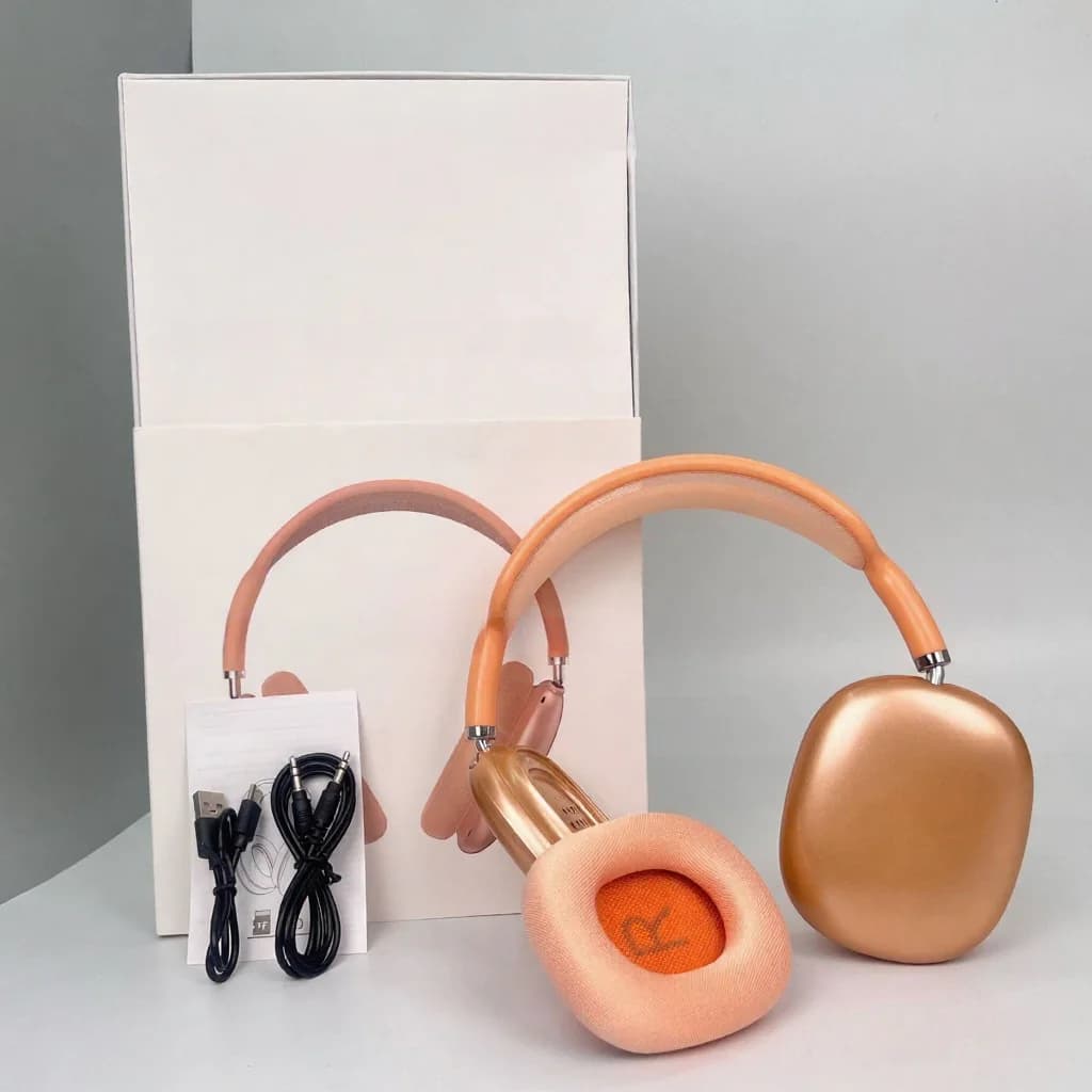 Cuffie Wireless Over-Ear con Coppe Magnetiche e Fascia in Rete