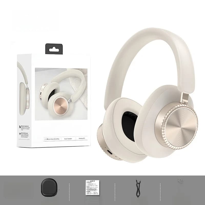 Cuffie Wireless Over-Ear con Cancellazione Attiva del Rumore e Batteria da 35H