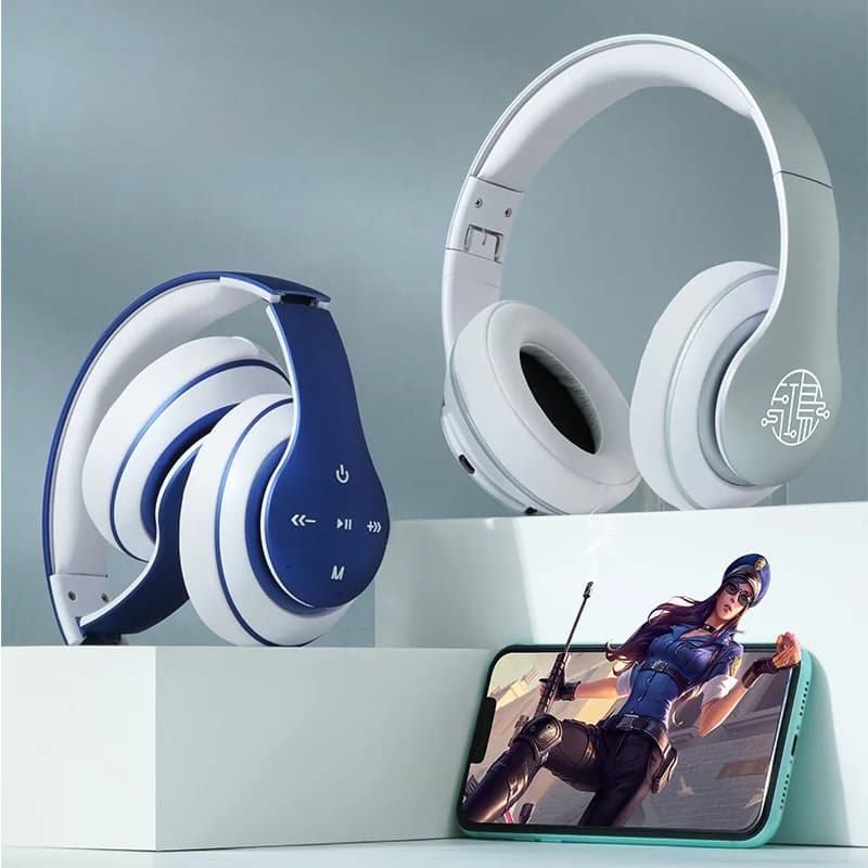 Cuffie Wireless Bluetooth Over-Ear con Lunga Autonomia