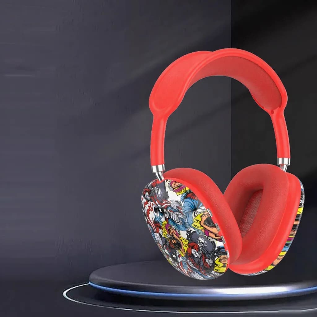 Cuffie Wireless Graffiti Over-Ear con Radio FM e Slot TF