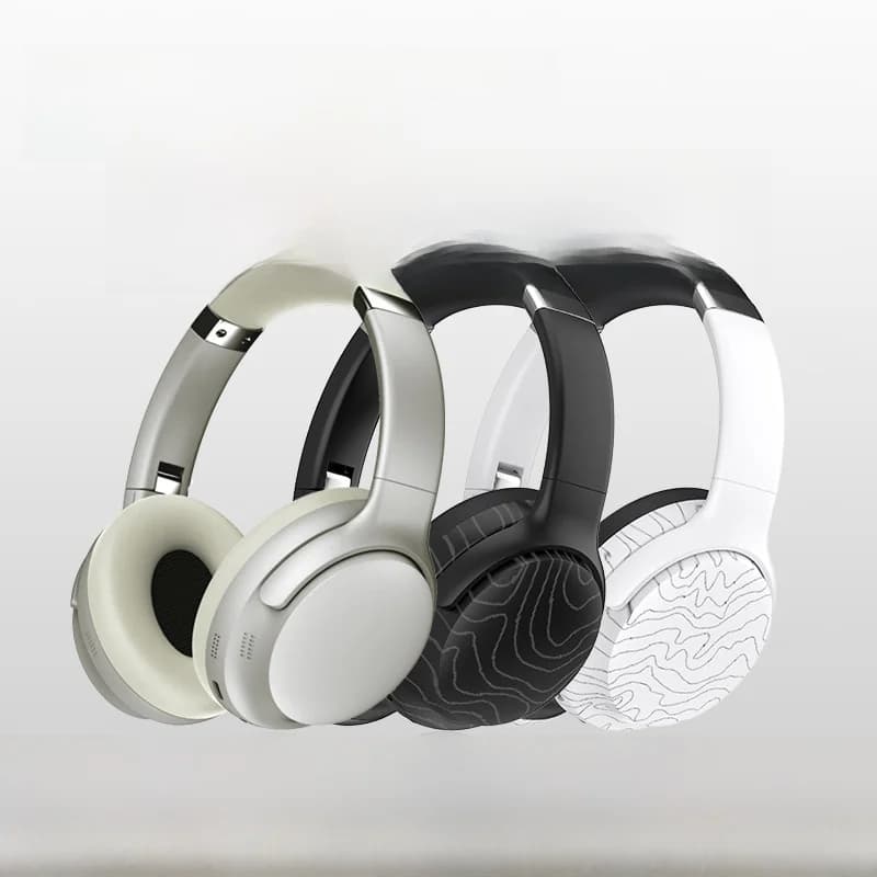 Cuffie Wireless Bluetooth Over-Ear con Radio FM e Riduzione del Rumore