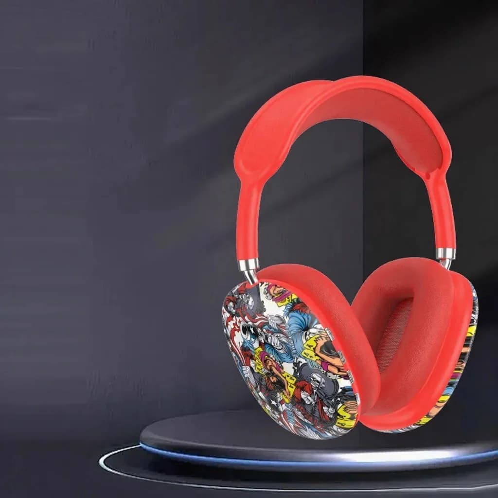 Cuffie Wireless Circumauricolari Graffiti con Radio FM e Slot TF