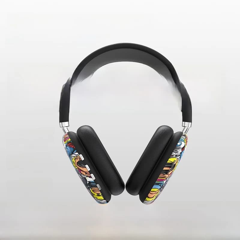 Cuffie Wireless Circumaurali Graffiti con Scheda TF e AUX