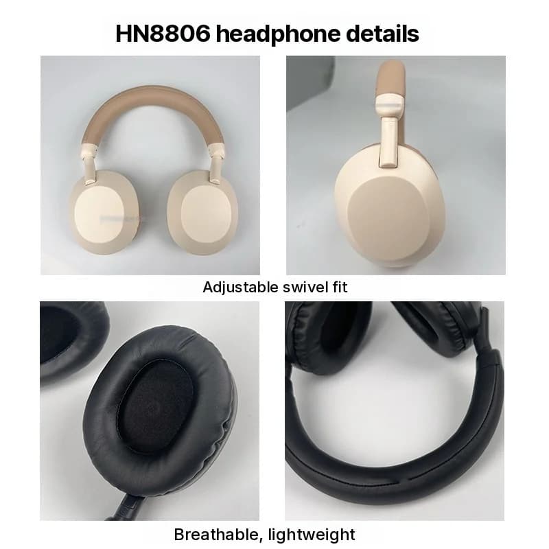 Cuffie Wireless Bluetooth Over-Ear con Bassi Profondi e Microfono
