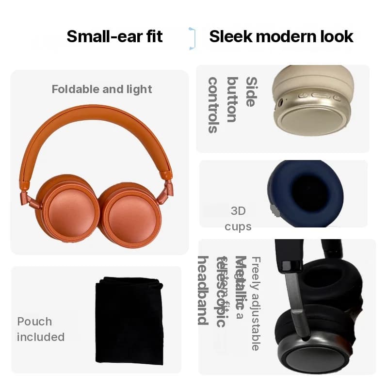 Cuffie Wireless Over-Ear con Cancellazione Attiva del Rumore e Lunga Autonomia