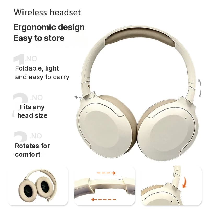 Cuffie Bluetooth Wireless Over-Ear a Bassa Latenza e Lunga Autonomia