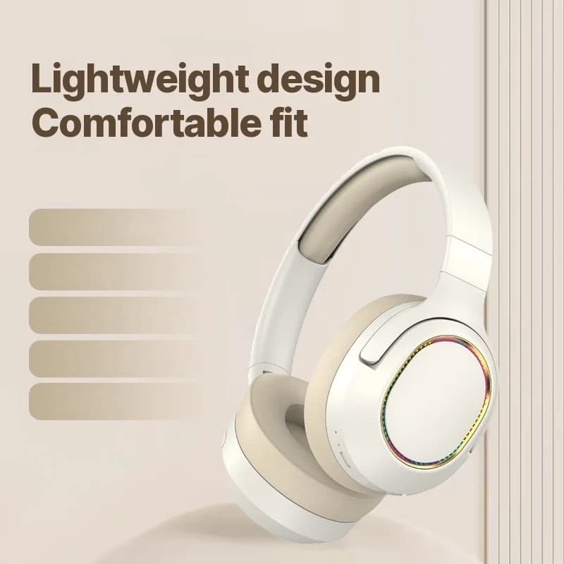 Cuffie Gaming RGB Wireless Bluetooth Circumaurali Stereo