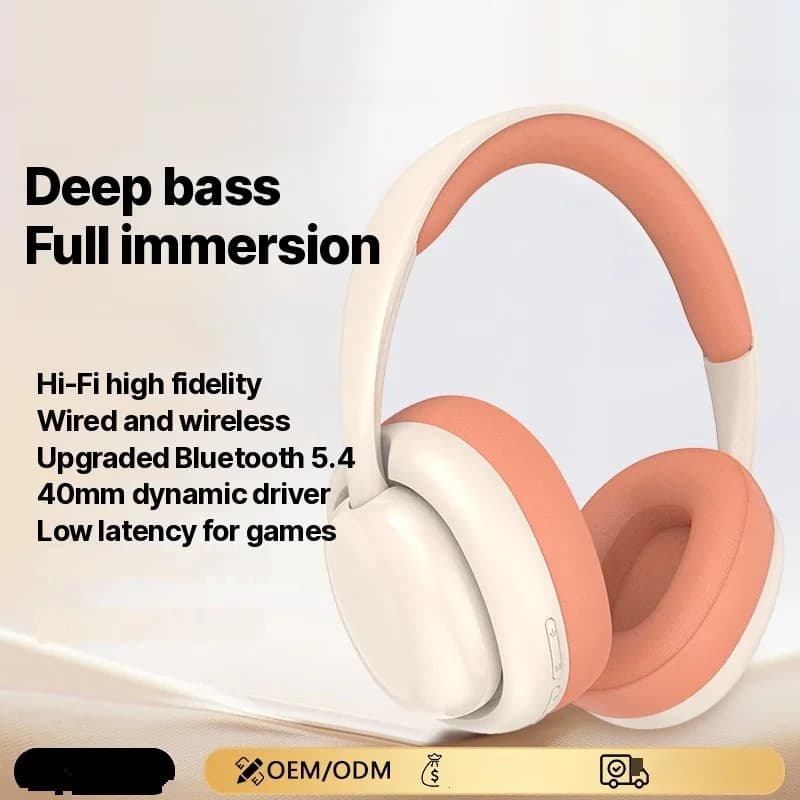 Cuffie Bluetooth Wireless Over-Ear con Radio FM e Slot TF