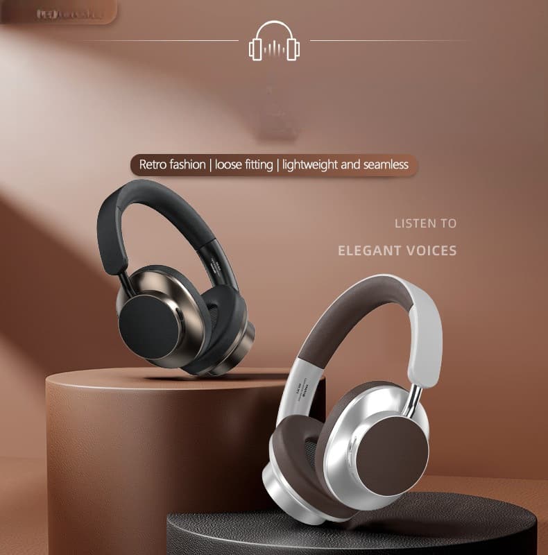 Cuffie Bluetooth Retro Circumaurali con Radio FM e Slot TF